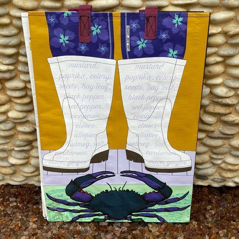 NWT New Trader Joe’s Maryland MD Tote Bag Reusable Shopper Horse Crab Oriole